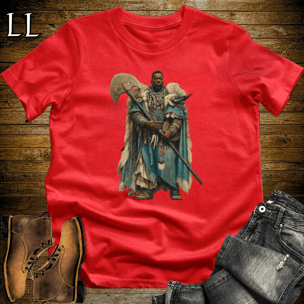 African Axe Chieftain Red | Warrior Pride Tee