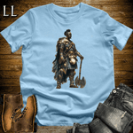 African Axe Warrior King Light Blue | African Warrior Tee