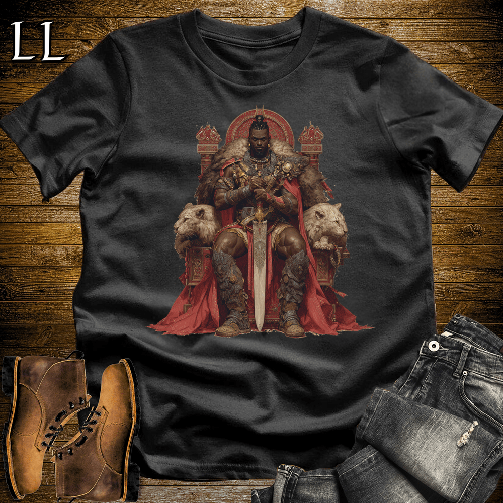 African Beast King Softstyle Tee Black | African Warrior Tee
