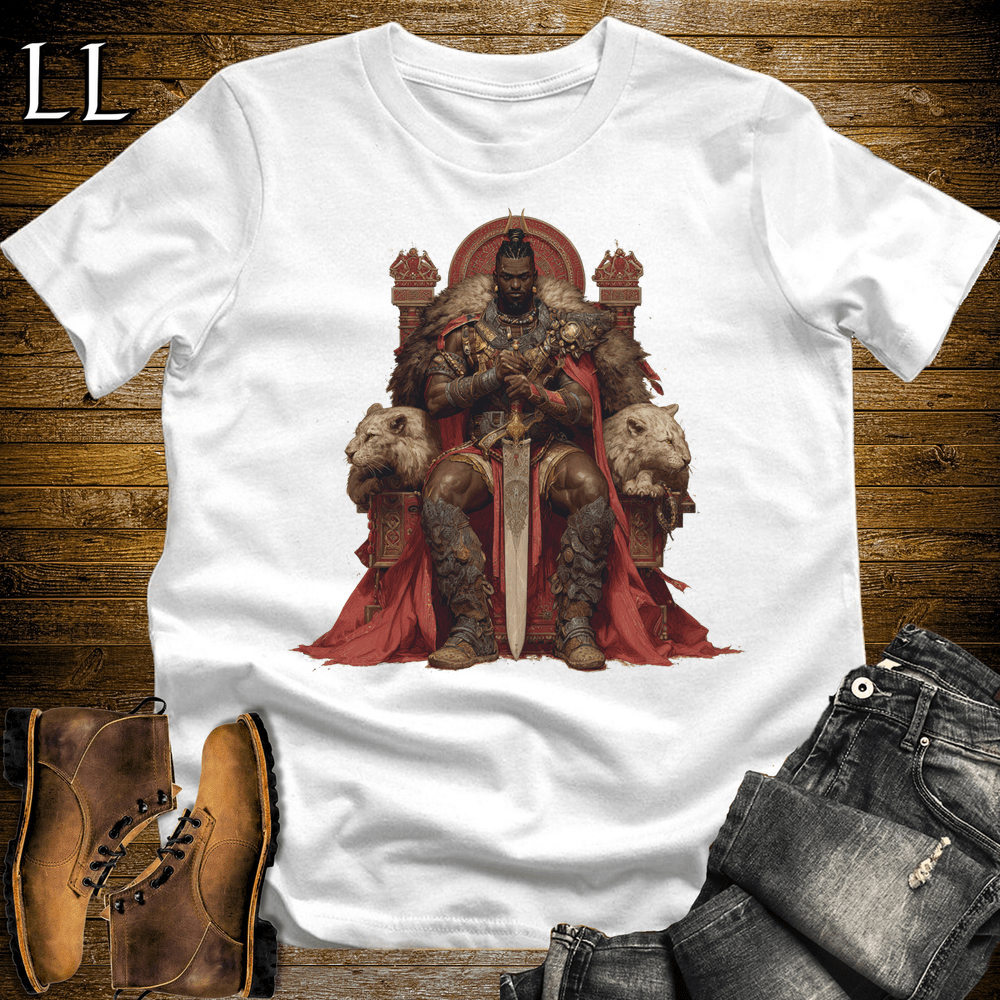 African Beast King Softstyle Tee White | African Warrior Tee