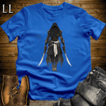 African Black Hood Assassin Softstyle Tee Royal | African Warrior Tee