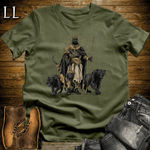African Black Panther King Softstyle Tee Military Green | African Warrior Tee