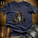 African Black Panther King Softstyle Tee Navy | African Warrior Tee