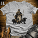 African Black Panther King Softstyle Tee Sport Grey | African Warrior Tee