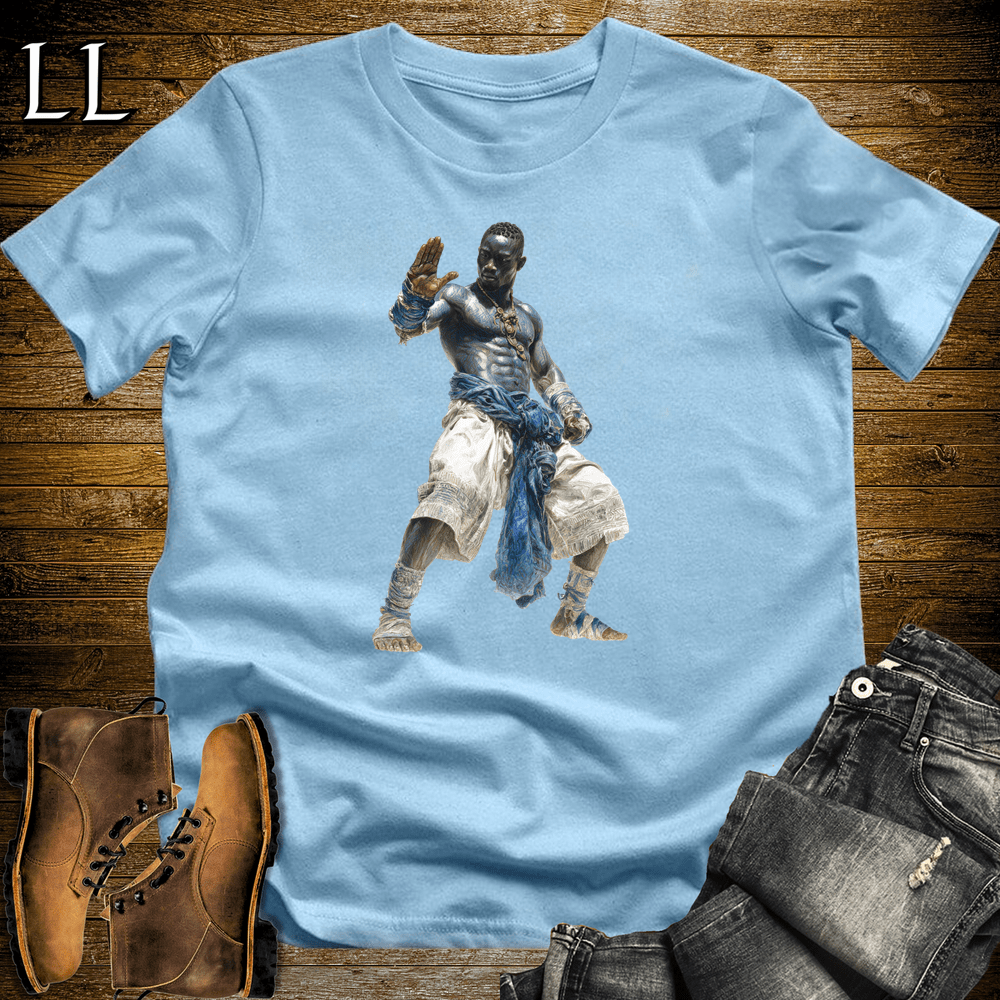 African Dambe Champion - Light Blue - LegacyLayers