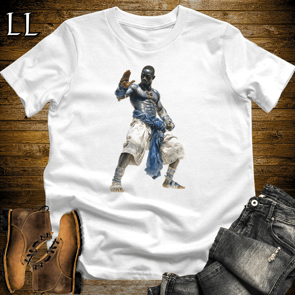 African Dambe Champion - White - LegacyLayers