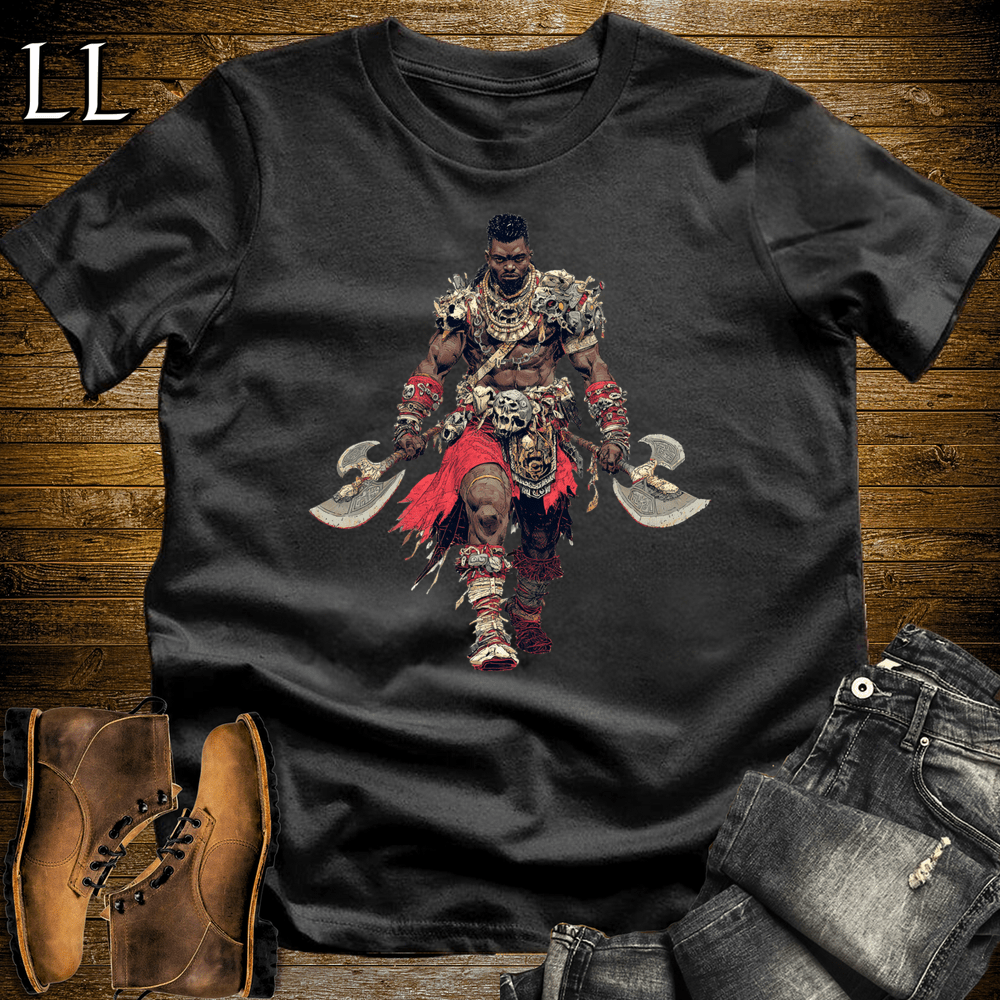 African Dual Axe King - Black - LegacyLayers