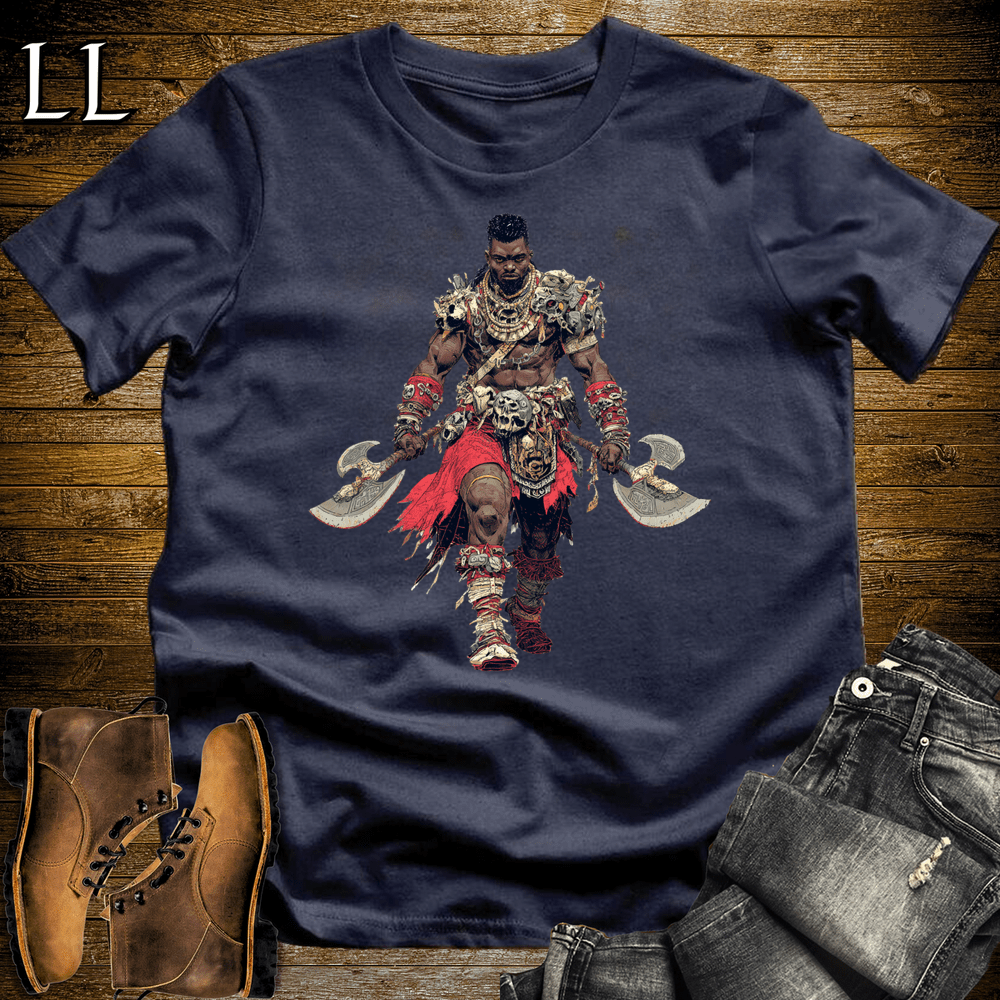 African Dual Axe King - Navy - LegacyLayers