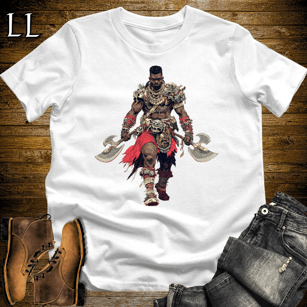 African Dual Axe King - White - LegacyLayers