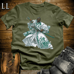 African Emerald Samurai King Military Green | African Warrior Tee