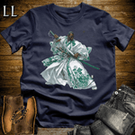 African Emerald Samurai King Navy | African Warrior Tee