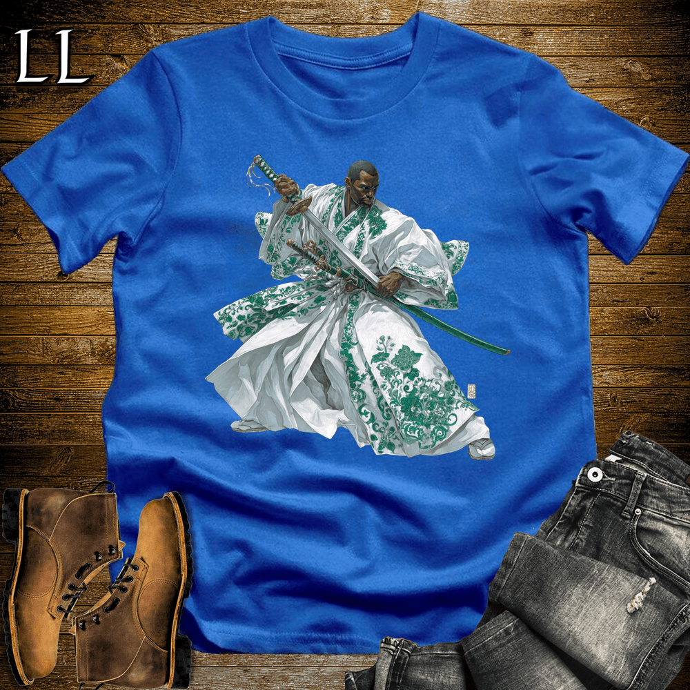 African Emerald Samurai King Royal | African Warrior Tee