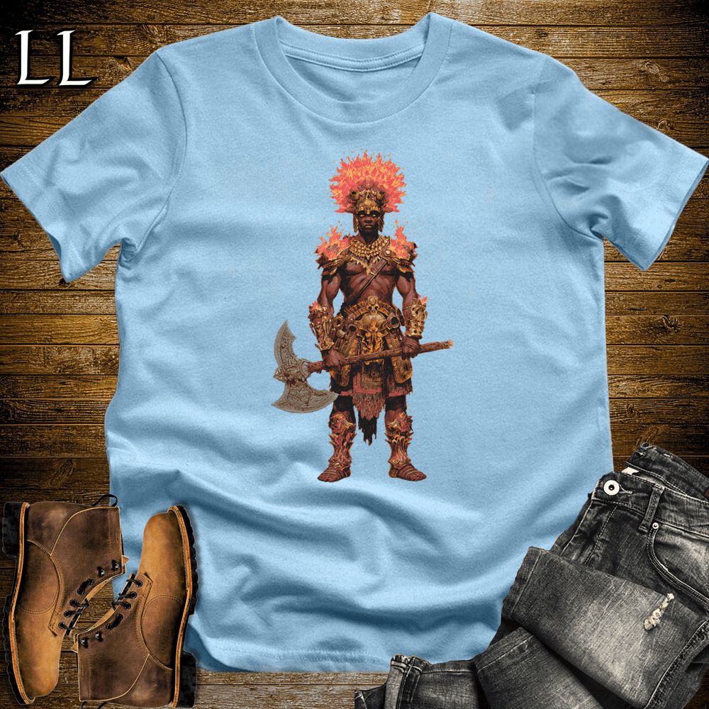 African Flame King - Light Blue - LegacyLayers