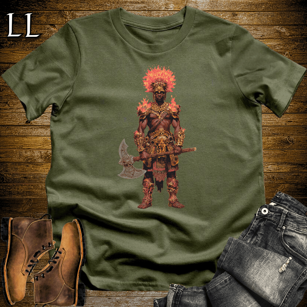 African Flame King - Military Green - LegacyLayers