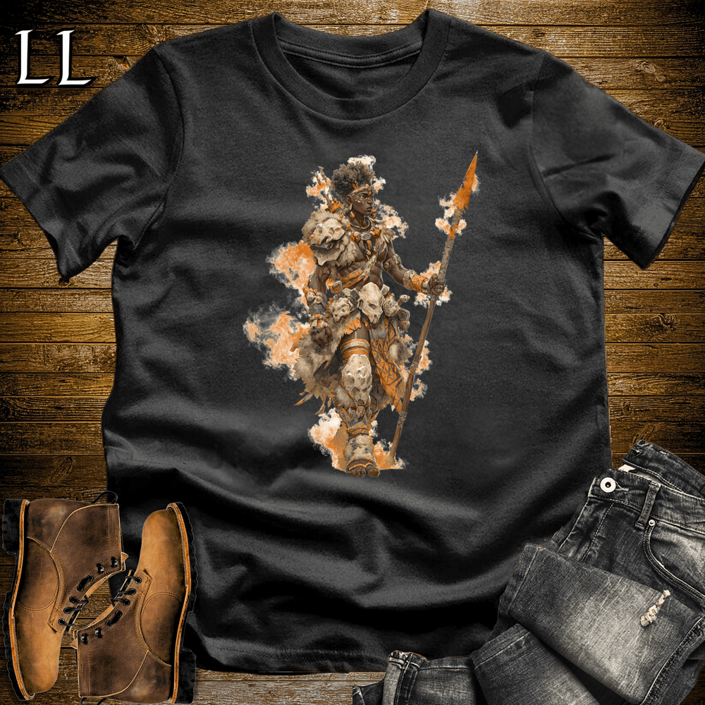 African Flame Spear Black | Flame Spear Shirt