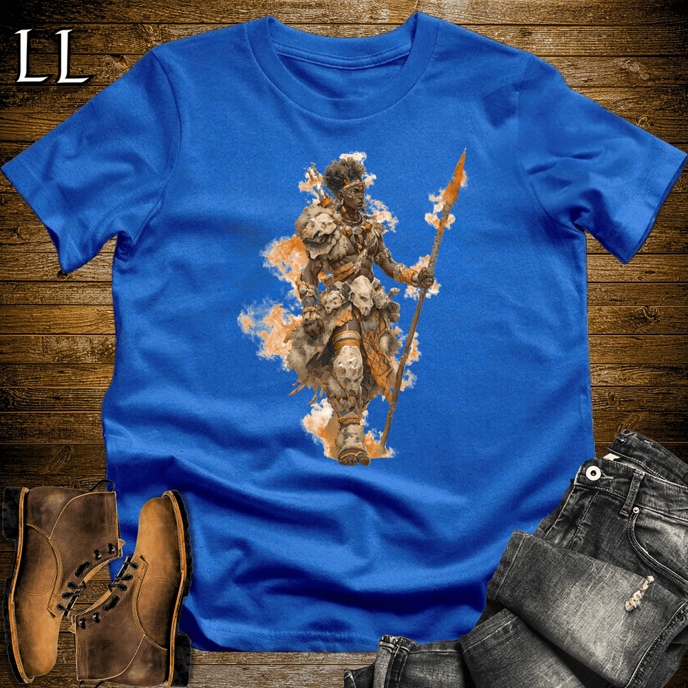 African Flame Spear Royal | Flame Spear Shirt
