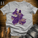 African Gold Blossom Samurai King Sport Grey | African Warrior Tee