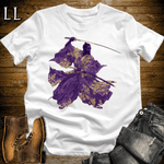 African Gold Blossom Samurai King White | African Warrior Tee