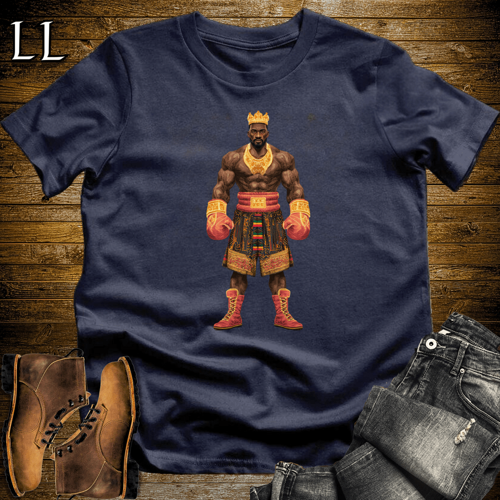 African Gold Boxing King - Navy - LegacyLayers