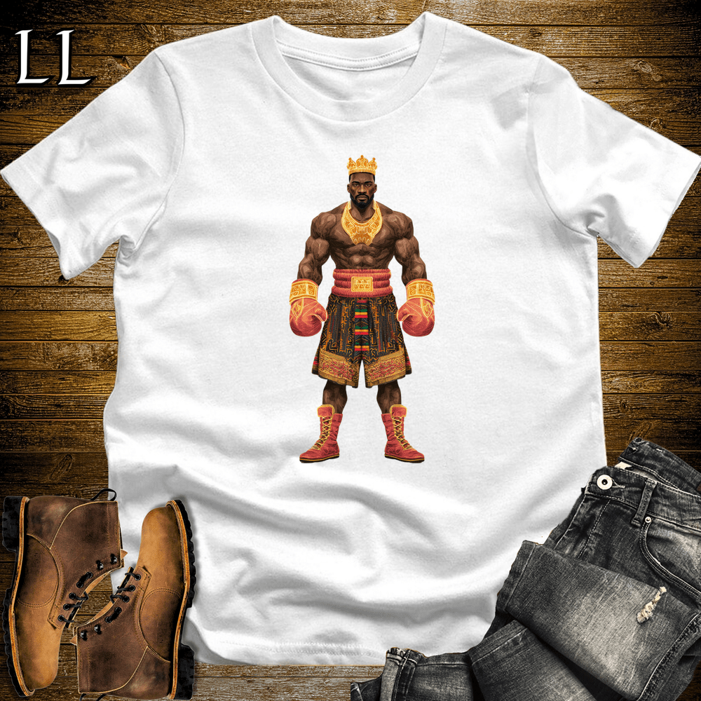 African Gold Boxing King - White - LegacyLayers