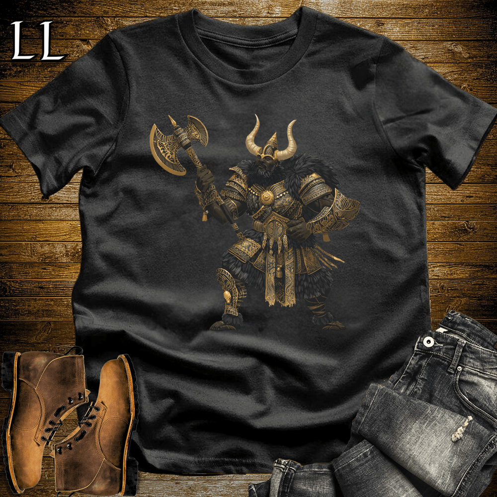 African Gold Viking King Black | Gold Viking King Shirt