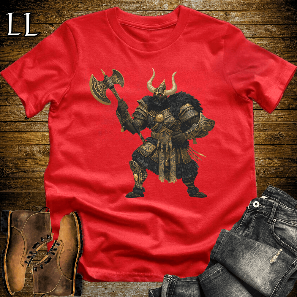 African Gold Viking King Red | Gold Viking King Shirt