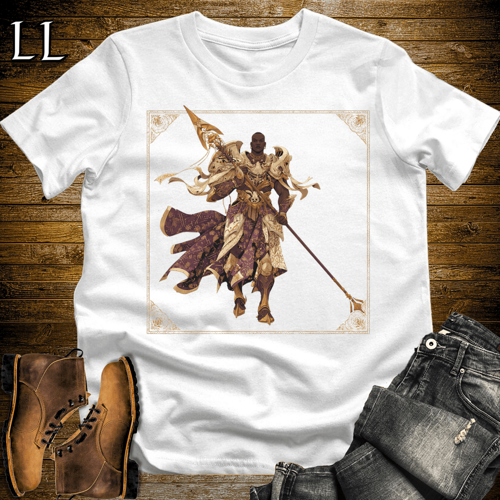 African King Spearmaster White | Heritage Tee