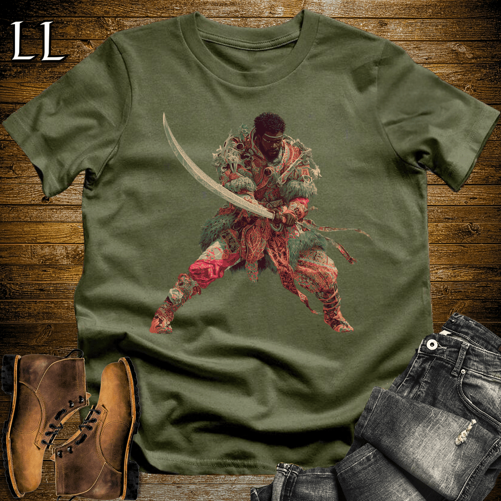 African Longsword Master Military Green | Sword Master Shirt