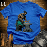 African Ogun Blacksmith God Softstyle Tee - Royal - LegacyLayers