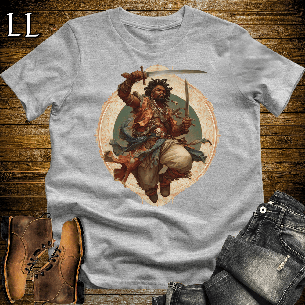 African Pirate Sport Grey | Pirate Tee