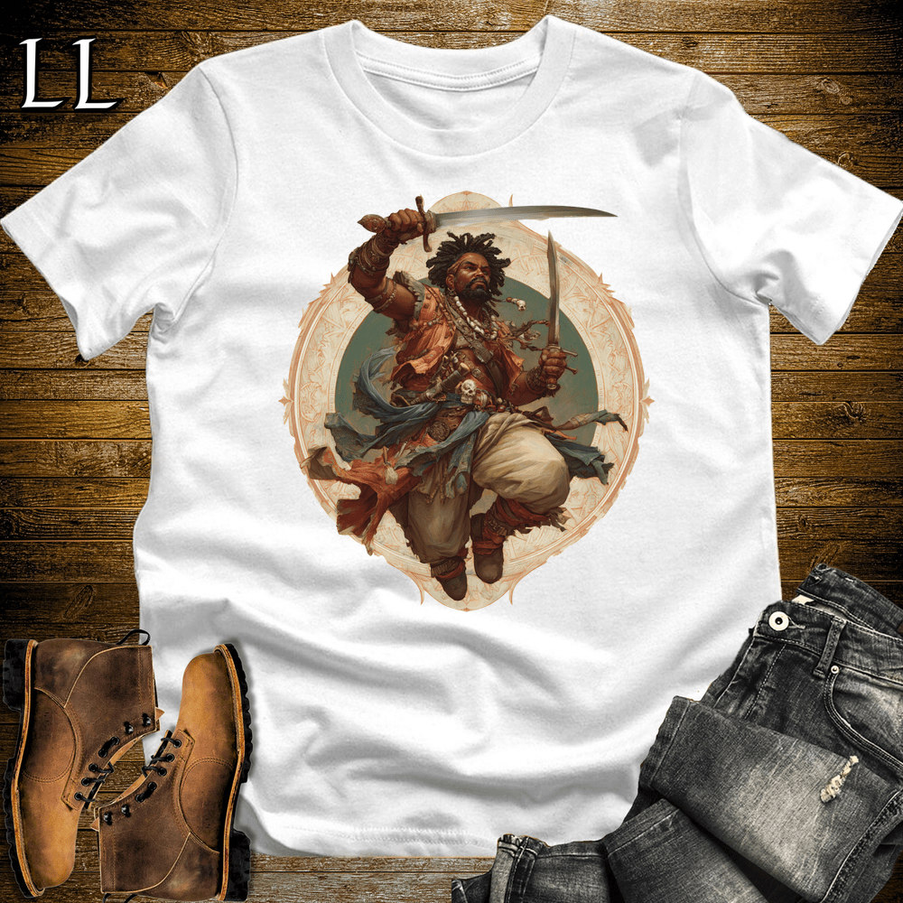 African Pirate White | Pirate Tee