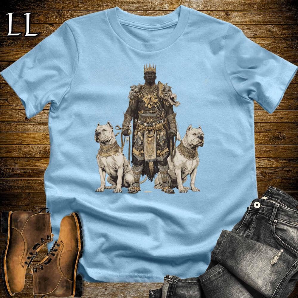 African Pit Bull King Softstyle Tee - Light Blue - LegacyLayers