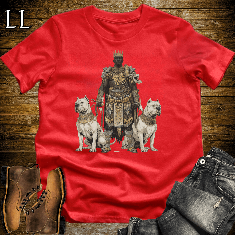African Pit Bull King Softstyle Tee - Red - LegacyLayers