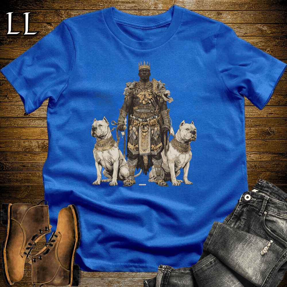 African Pit Bull King Softstyle Tee - Royal - LegacyLayers
