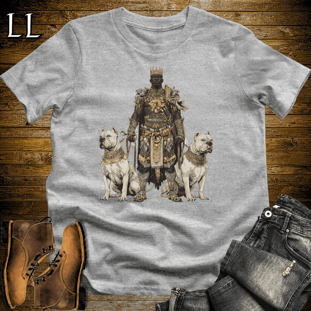 African Pit Bull King Softstyle Tee - Sport Grey - LegacyLayers