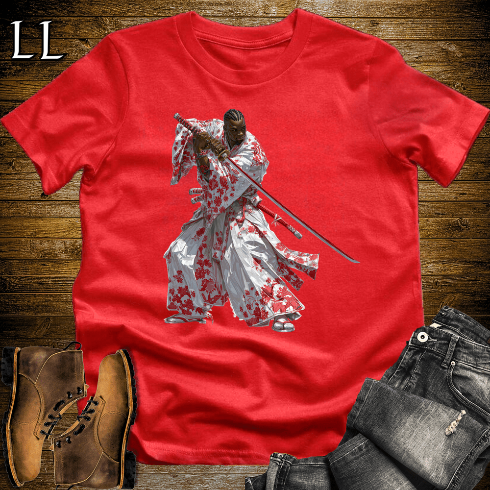 African Red Blossom Samurai - Red - LegacyLayers