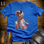 African Red Blossom Samurai Royal | African Warrior Tee