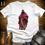 African Red Cloak Assassin Softstyle Tee White | African Warrior Tee