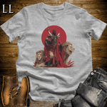 African Red Moon Lion King Softstyle Tee - Sport Grey - LegacyLayers