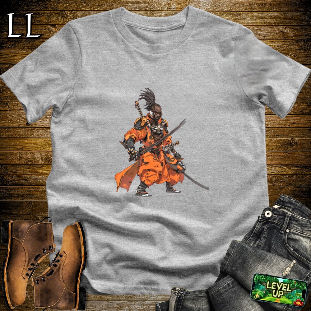 African Samurai Sport Grey | African Warrior Tee