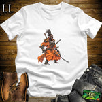 African Samurai White | African Warrior Tee