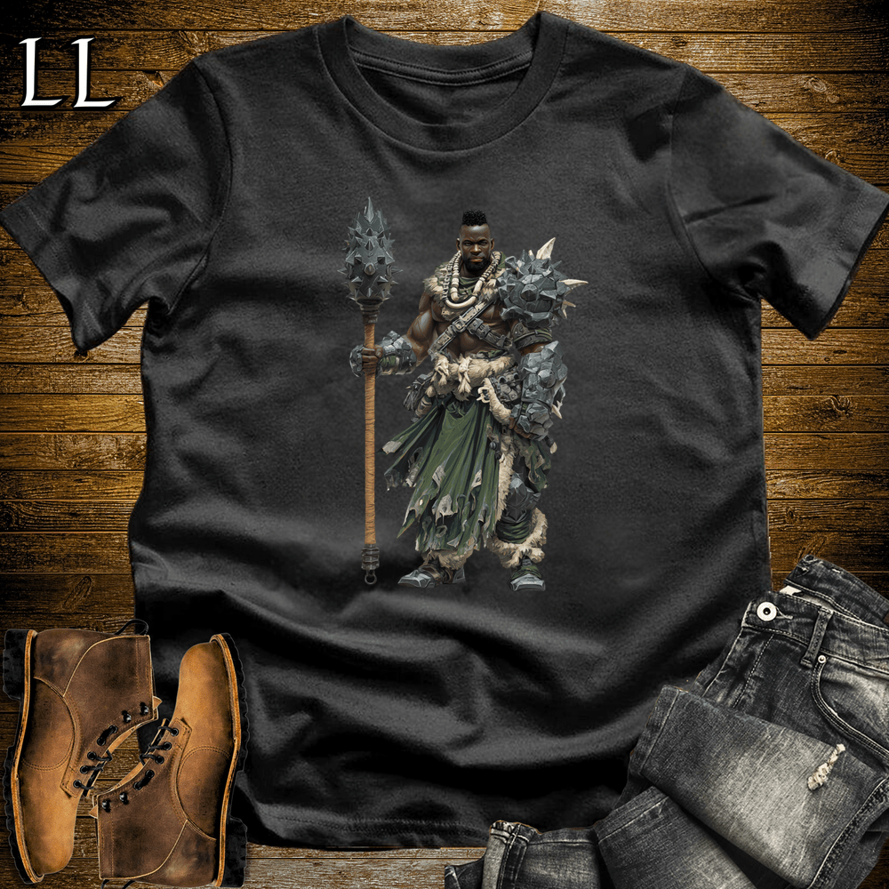 African Steel Mace Warrior Black | Mace Warrior Shirt