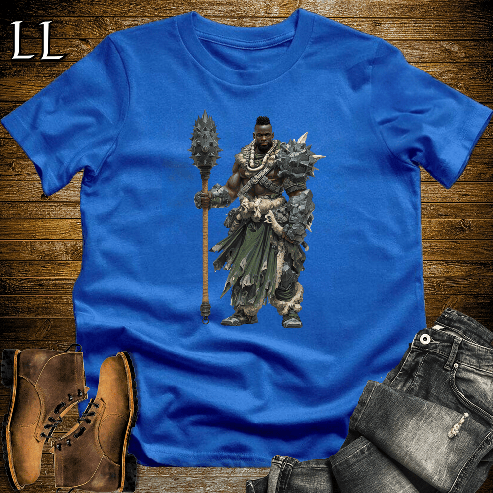 African Steel Mace Warrior Royal | Mace Warrior Shirt