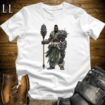 African Steel Mace Warrior White | Mace Warrior Shirt