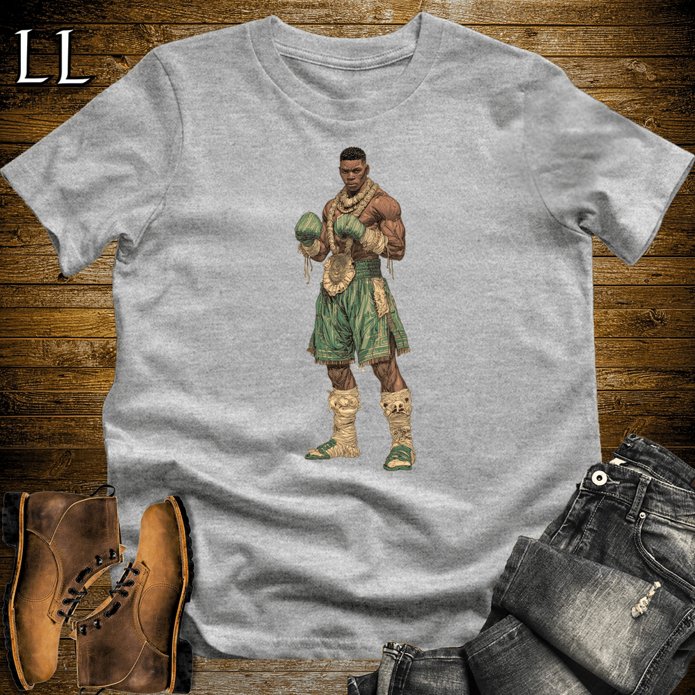 African Tribal Boxing King Sport Grey | Boxing King Shirt
