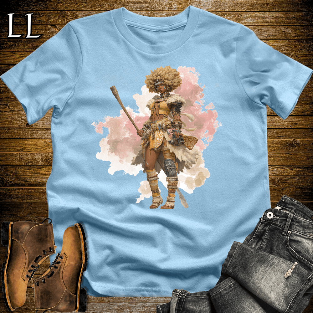 African Tribal Queen - Light Blue - LegacyLayers