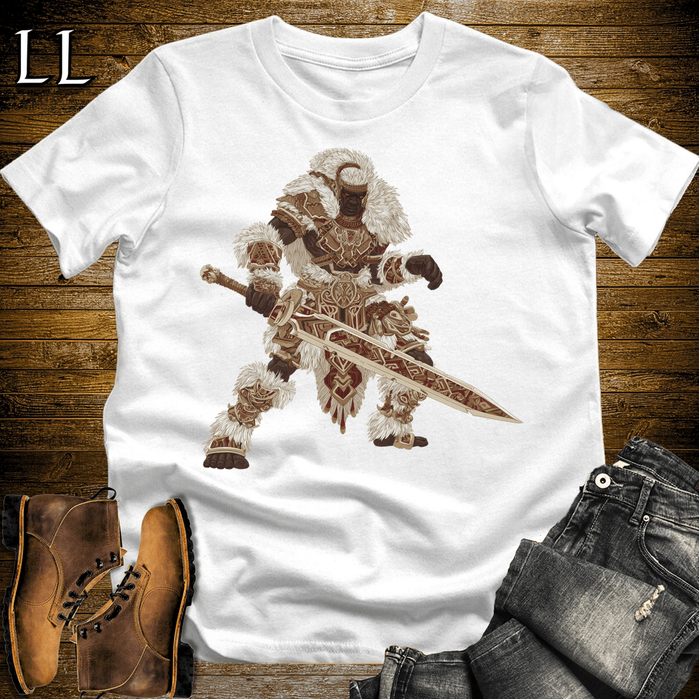 African Tribal Sword King - White - LegacyLayers