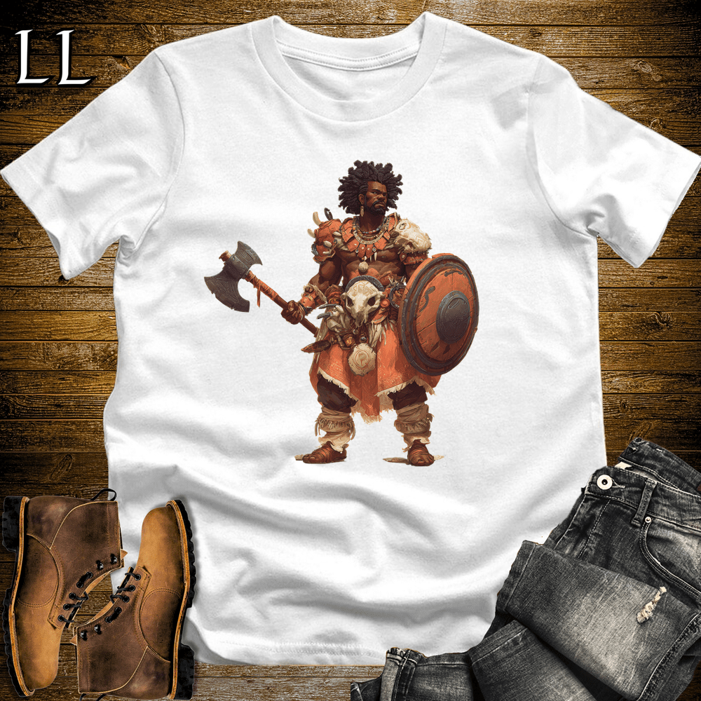 African Tribal Viking King - White - LegacyLayers
