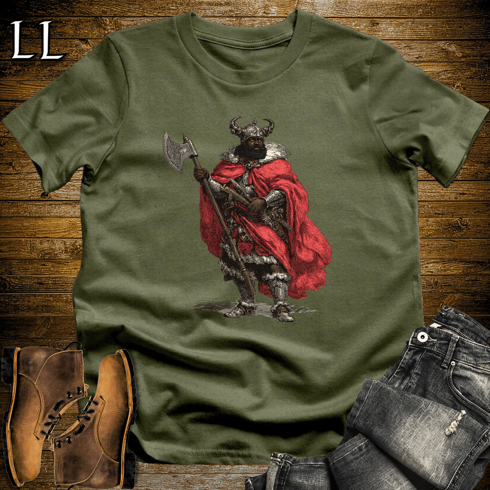 African Viking King Military Green | Viking King Shirt