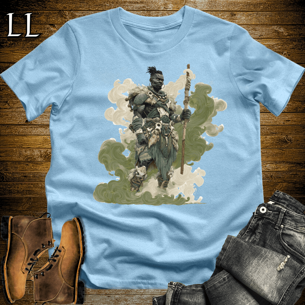African Warrior Green Light Blue | Green Warrior Shirt